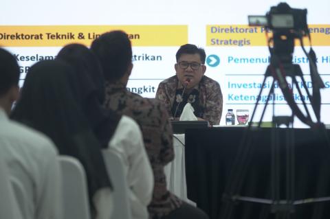 Beri Arahan Pada CPNS, Dirjen Ketenagalistrikan Tekankan Pentingnya Penerapan Nilai ASN BerAKHLAK